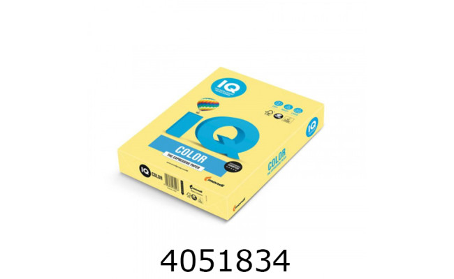 Папір кольор. А4 160г/м2 250 арк. тренд IQ ZG34 лимонно-жовтий ZG34