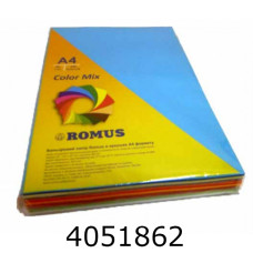 Папір кольор. А4 80г/м2 245 арк. інтенс. MIX (R51048) R51048