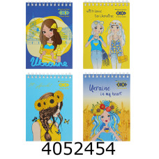 Блокнот на спір. зверху А6 40 арк. картон. обкл. KIDS Line 
