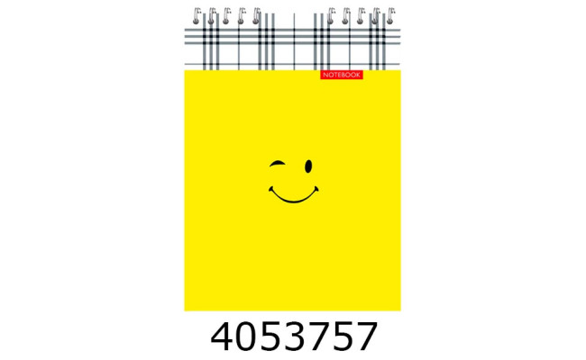 Блокнот на спір. зверху А6 48 арк. картон. обкл. кл. 