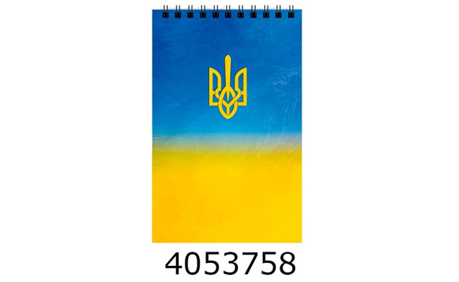 Блокнот на спір. зверху А6 48 арк. картон. обкл. кл. 