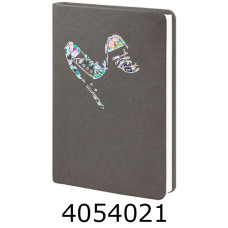 Щоденник А6 недат. Поліграфіст 144 арк. кліт.обкл. шт. шкіра сірий з тисненням 237-06А 237-P-2011 Кеди