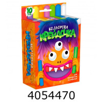 Крейда кольорова 10 шт. кругла Jumbo серії крейдочка Danko toys (10) KRD-02-01U