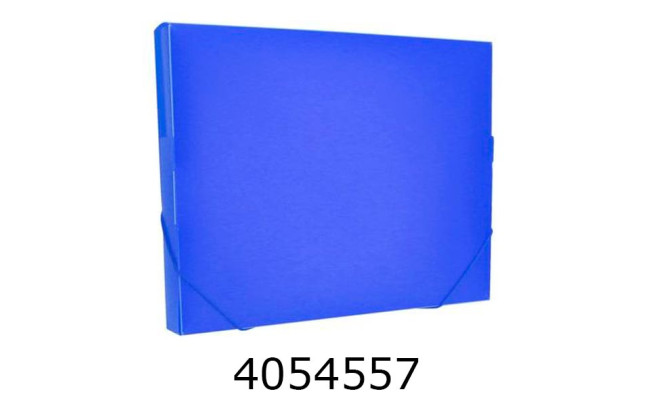 Папка - бокс Optima 30мм на гумці синя (20) O35616-02