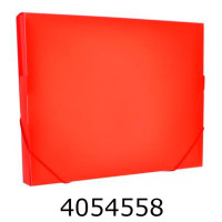 Папка - бокс Optima 30мм на гумці червона O35616-03