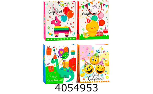 Пакет подарунковий 41*31*12 см мікс 4 (12/360) 00226 L