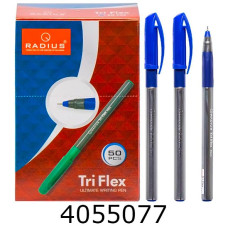 Ручка кульк. Radius Tri Flex TT синя 07мм (50/500)