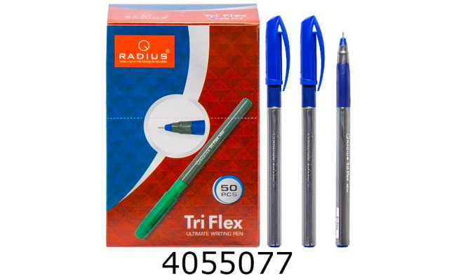 Ручка кульк. Radius Tri Flex TT синя 07мм (50/500)