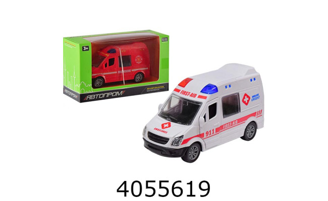Машинка метал. Швидка Допомога 16.5*9.5*6.5см Автопром (60/120) AP7474