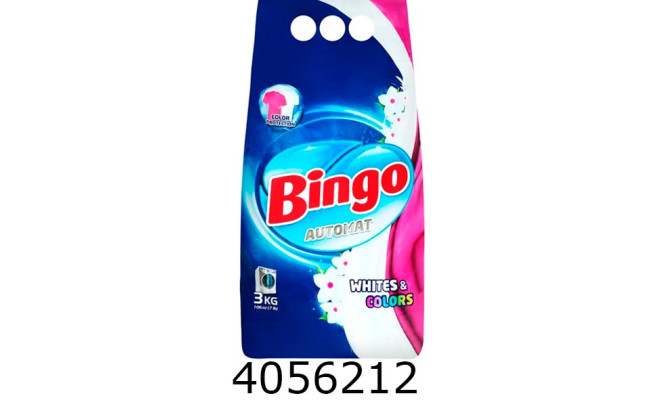 Пральний порошок BINGO автомат white/colors 3 кг п/е