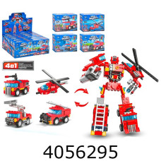 Конструктор Limo Toy Пожежна серія 2в1 44-58 дет 4 види (12/144) KB 215