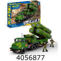 Конструктор IBlock Військова серія КрАЗ ПВО 373дет. у коробці 38*64*28см (12) PL-921-470н/з