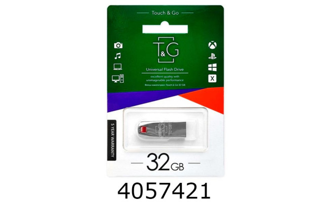 Flash USB 32Gb T&G 115 Stylish 2.0 хром T&G