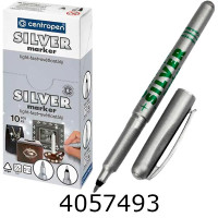 Маркер перм. Centropen Silver 2670 1мм. срібний (10) 2670/13