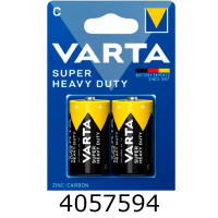 Батарейка Varta Super Heavy Duty R14 2bl блістер ціна за 2 шт. (12/120) C