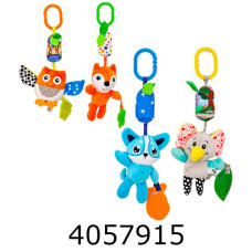 Брязкальце ручне-прорізувач підвіска в кульку 4 види від 34см (80) D146B-C-D-E