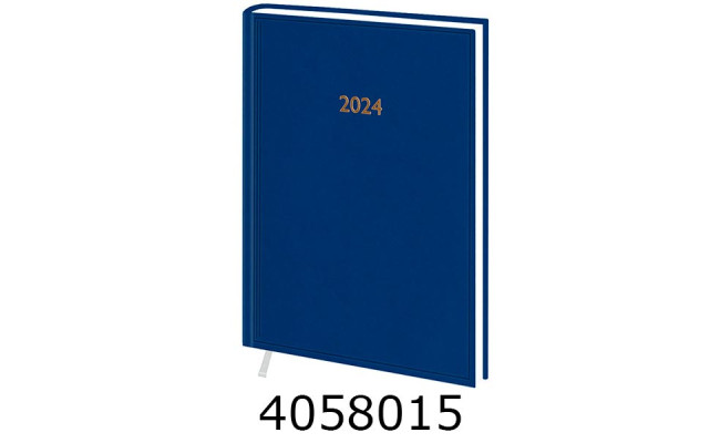 Щоденник А5 дат. 2026р. Поліграфіст Macanet 176 арк. лін. обкл. баладек синій (2/3/10) 240-P-0550