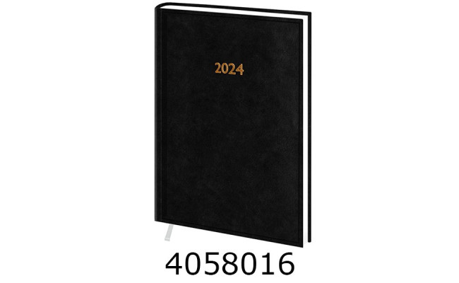 Щоденник А5 дат. 2026р. Поліграфіст Macanet 176 арк. лін. обкл. баладек чорн (2/3/10) 240-P-0510