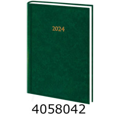 Щоденник А5 дат. 2026р. Поліграфіст Macanet 176 арк. лін. обкл. баладек зелений (2/3/10) 240-P-0540