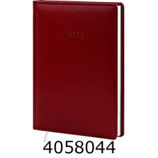 Щоденник А5 дат. 2026р. Поліграфіст Nebraska 176 арк. лін. обкл. баладек бордо 143х202 (2/3) 240-D-2121