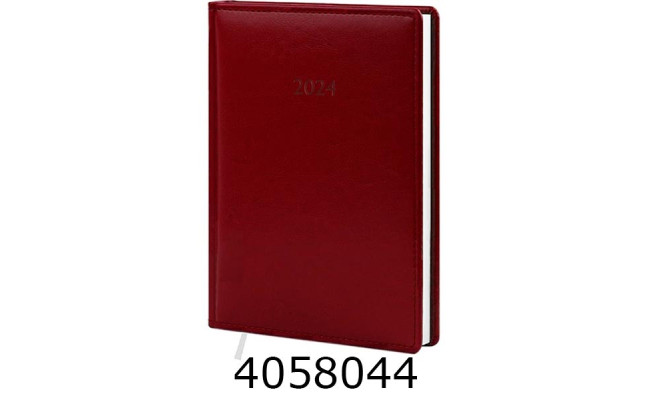 Щоденник А5 дат. 2026р. Поліграфіст Nebraska 176 арк. лін. обкл. баладек бордо 143х202 (2/3) 240-D-2121