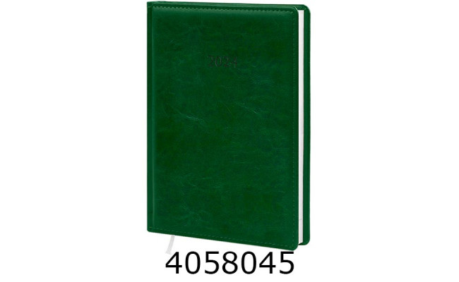 Щоденник А5 дат. 2026р. Поліграфіст Nebraska 176 арк. лін. обкл. баладек зелен 143х202 (2/3) 240-D-2140