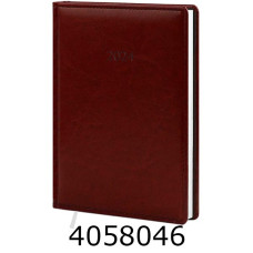 Щоденник А5 дат. 2026р. Поліграфіст Nebraska 176 арк. лін. обкл. баладек коричн. 143х202 (2/3) 240-D-2122