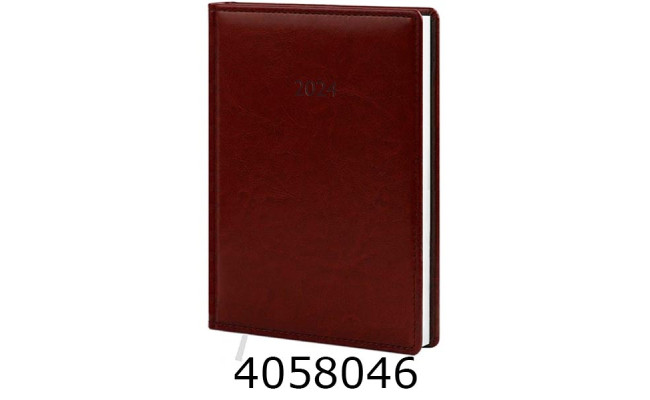 Щоденник А5 дат. 2026р. Поліграфіст Nebraska 176 арк. лін. обкл. баладек коричн. 143х202 (2/3) 240-D-2122