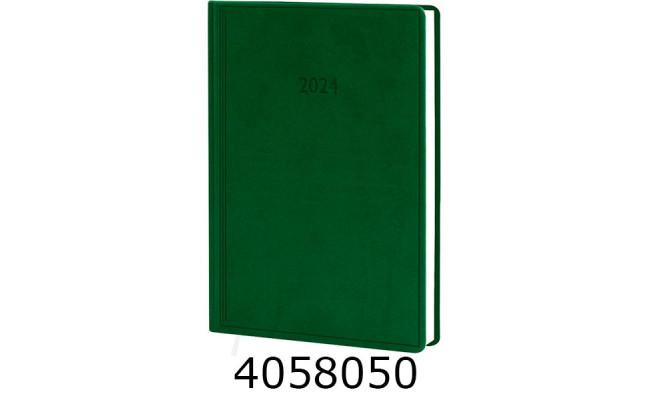 Щоденник А5 дат. 2026р. Поліграфіст Vivella 176 арк. лін. обкл. баладек зелен. 145х202 (2/3) 240-D-2040