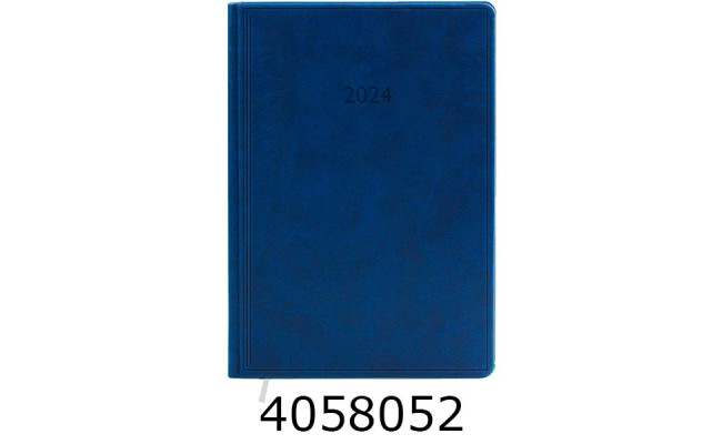 Щоденник А5 дат. 2026р. Поліграфіст Vivella 176 арк. лін. обкл. баладек синій 145х202 (2/3) 240-D-2050