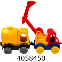Машинка Kid cars будівельні 4 види 75см Wader (39244) (12) 39901
