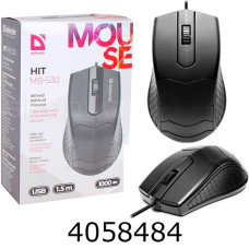 Мишка комп. Defender Hit MB-530 black USB 52530