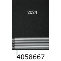 Щоденник А5 дат. 2024р. Buromax PARALLEL чорний (10) BM.2107-01