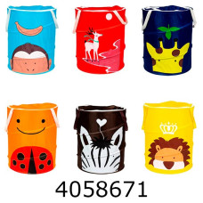 Корзина для іграшок 6 видів тварини 45*35см (30) BT-TB-0020