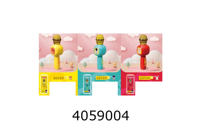 Мікрофон+колонка Karaoke (bluetooth) 3 види в коробці 9*24*7см (24) FDQ-01