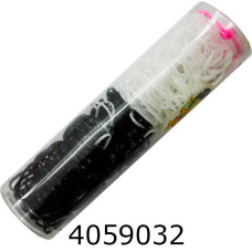 Резинка для волосся силікон чорно-білі велика ціна за 12шт. (100) 1-2-18/4-3-18