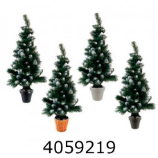 Ялинка в кругл. горщику 90см Королева білі кінчикимікс