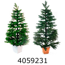 Ялинка в квадр. горщику 70см лита зелена мікс