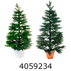 Ялинка в квадр. горщику 90см лита зелена мікс