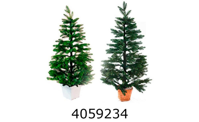 Ялинка в квадр. горщику 90см лита зелена мікс