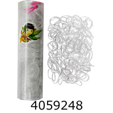 Резинка для волосся силікон прозорі велика ціна за 12шт. (100) 9-3-18