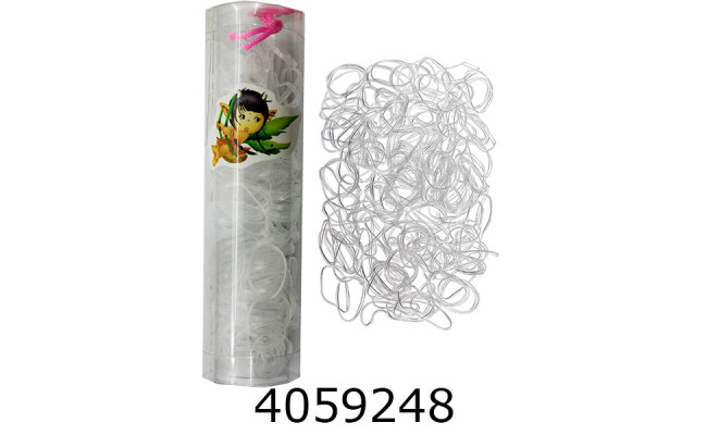 Резинка для волосся силікон прозорі велика ціна за 12шт. (100) 9-3-18