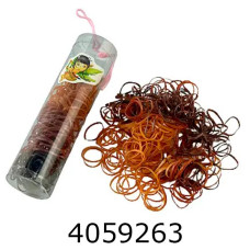 Резинка для волосся силікон коричневі ціна за 12шт. (100) 2-3-181-2-18