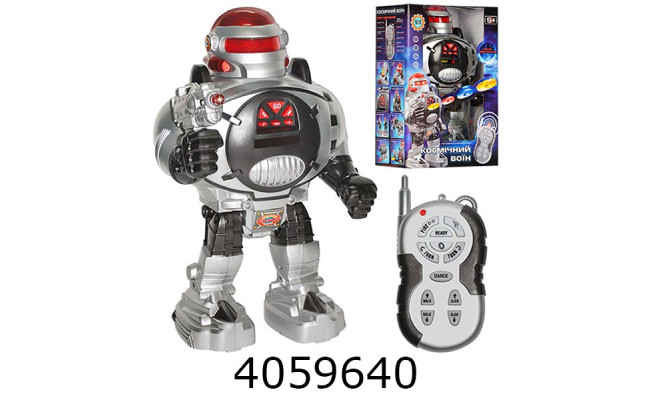 Робот р/у в коробці муз. стріляє дисками 21*14*32см (18) M 0465 U/R