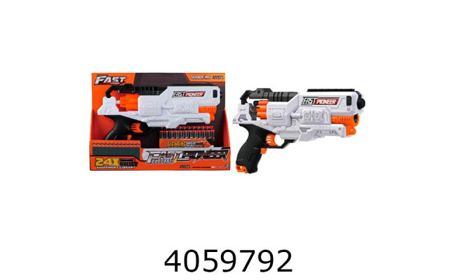 Бластер з поролон. набоями пістолет + 24 набоїв на батарейці BLASTER BIG501
