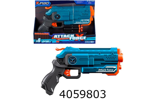 Бластер з поролон. набоями пістолет + 6 набоїв BLASTER BT306