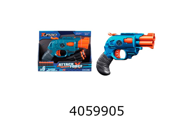 Бластер з поролон. набоями пістолет + 6 набоїв BLASTER BT326