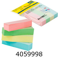Стікери - закладки Buromax PASTEL 51x12мм 4х100арк. асорті (12) BM.2306-99
