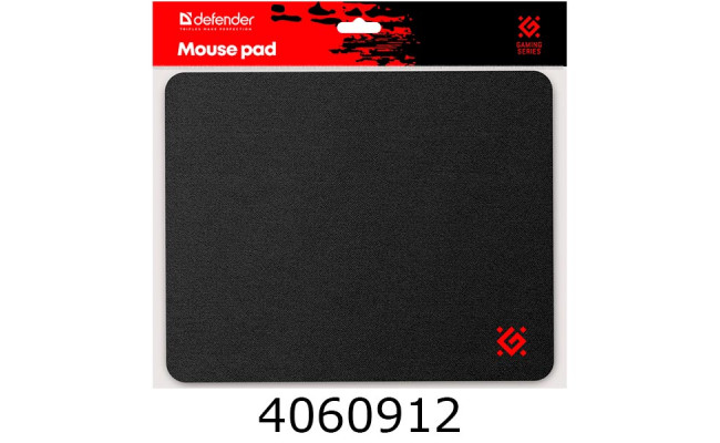 Коврик комп'ютерний Defender Black One тканина+резина (ігровий) 250*200*2мм 50016