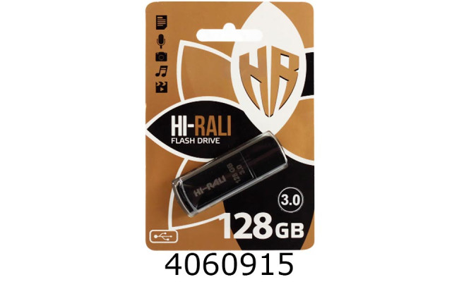Flash USB 128Gb Rocket 3.0 Black Hi-Rali